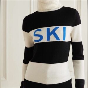 Perfect Moment Schild Merino Wool Turtleneck Ski Striped Sweater
